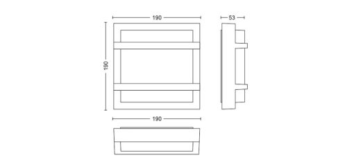 Kerti LED fali lámpa homlokzat PETRONIA myGarden 12W 2700K IP44 mennyezeti antracit PHILIPS