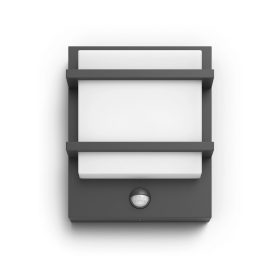   Kerti LED fali lámpa PETRONIA IR myGarden 12W 2700K IP44 mozgásérzékelővel, antracit PHILIPS