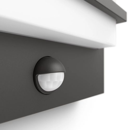 Kerti LED fali lámpa PETRONIA IR myGarden 12W 2700K IP44 mozgásérzékelővel, antracit PHILIPS