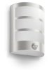 Kerti LED lámpa homlokzati fali lámpa PYTHON IR myGarden 6W 2700K IP44 mozgás- és szürkületérzékelővel, ezüst PHILIPS