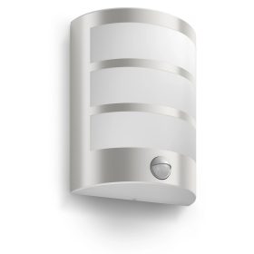   Kerti LED lámpa homlokzati fali lámpa PYTHON IR myGarden 6W 2700K IP44 mozgás- és szürkületérzékelővel, ezüst PHILIPS