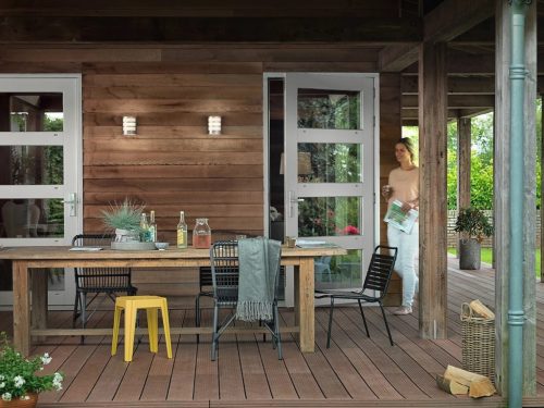 Kerti LED lámpa homlokzati fali lámpa PYTHON IR myGarden 6W 2700K IP44 mozgás- és szürkületérzékelővel, ezüst PHILIPS