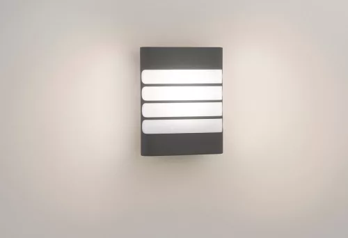 Kerti LED lámpa homlokzati fali lámpa RACCOON myGarden 3W 2700K IP44 antracit PHILIPS