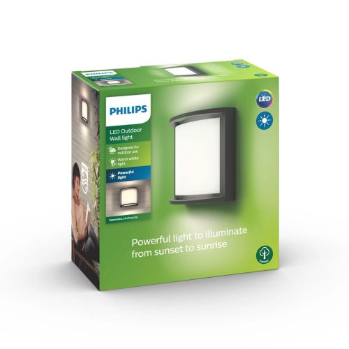 Kerti LED lámpa Homlokzati fali lámpa SAMONDRA myGarden 12W 2700K IP44 Antracit PHILIPS