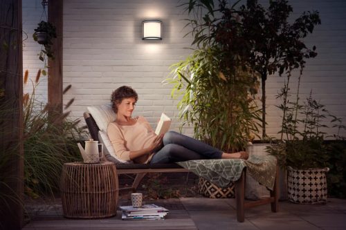 Kerti LED lámpa Homlokzati fali lámpa SAMONDRA myGarden 12W 4000K IP44 Antracit PHILIPS