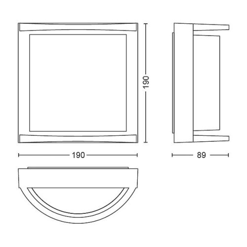 Kerti LED lámpa Homlokzati fali lámpa SAMONDRA myGarden 12W 4000K IP44 Antracit PHILIPS