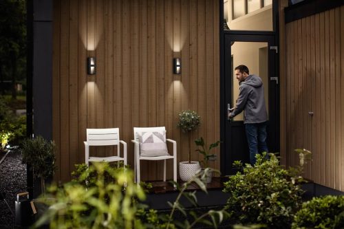 Kerti LED lámpa Homlokzati fali lámpa SHADOW myGarden 2x4.5W 2700K IP44 Felső-alsó antracit PHILIPS