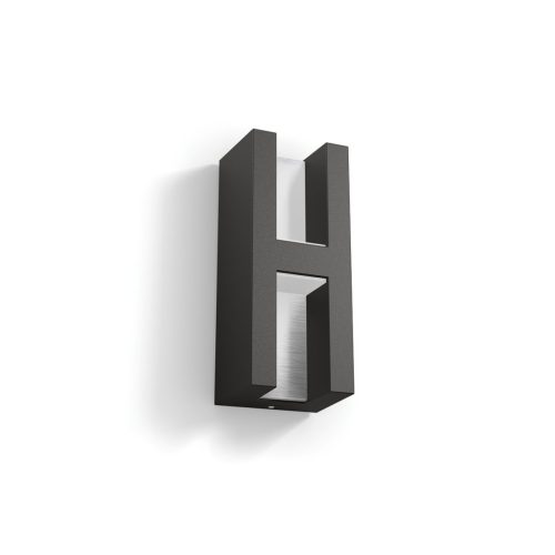 Kerti LED lámpa Homlokzati fali lámpa SHADOW myGarden 2x4.5W 2700K IP44 Felső-alsó antracit PHILIPS