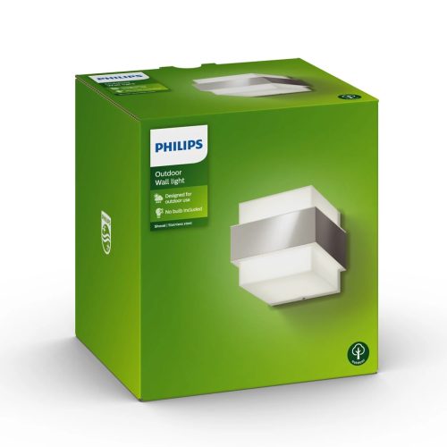 Kerti lámpa LED fali lámpa homlokzat LAPÁT myGarden E27 IP44 Felső-alsó fehér-ezüst PHILIPS