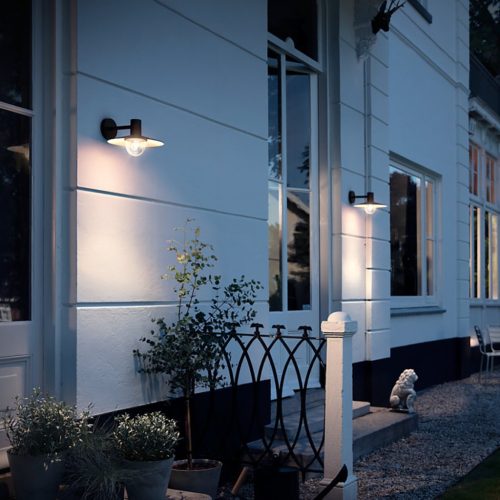 Kerti LED lámpa Fali lámpa homlokzat SKUA myGarden E27 IP44 Down Light Fekete PHILIPS