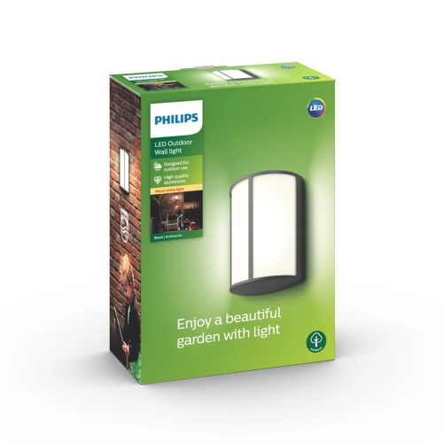 Kerti LED lámpa Fali lámpa Homlokzati STOCK myGarden 6W 2700K IP44 Antracit PHILIPS