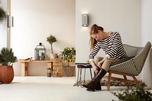 Kerti lámpa LED homlokzati fali lámpa TROWEL myGarden 2xGU10 IP44 Felső-alsó alumínium PHILIPS