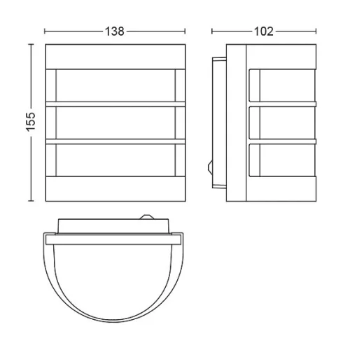 Kerti LED lámpa Fali lámpa Homlokzat CALGARY myGarden E27 IP44 Antracit PHILIPS