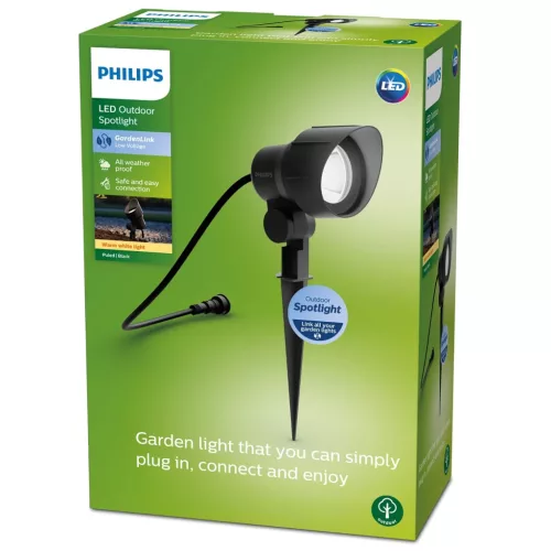 Kerti LED lámpa kültéri SPOT BL GardenLink 6W 12V 2700K IP44 mozgatható dugaszolható PHILIPS