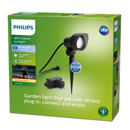Kerti LED lámpa kültéri SPOT csomag GardenLink 6W 12V 2700K IP44 + kábel mozgatható hajtott PHILIPS