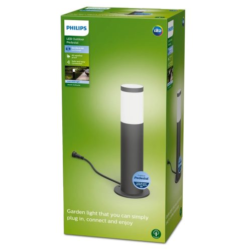 LED-es kerti lámpa kültéri talapzat GardenLink 6W 12V 4000K IP44 Post Antracit PHILIPS