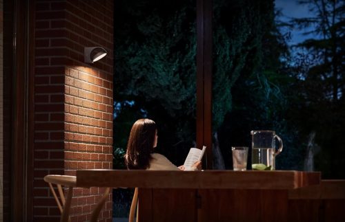 Kerti LED lámpa homlokzati fali lámpa MIMOZA myGarden 7W 2700K IP44 mozgatható antracit PHILIPS