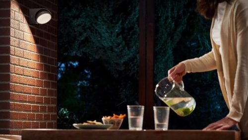 Kerti LED lámpa homlokzati fali lámpa MIMOZA myGarden 7W 2700K IP44 mozgatható antracit PHILIPS