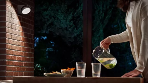 Kerti LED lámpa homlokzati fali lámpa MIMOZA myGarden 7W 4000K IP44 mozgatható antracit PHILIPS