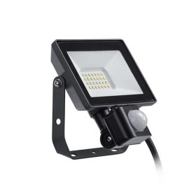   LED-es reflektor 20W 1800lm 3000K IP65 fekete mozgás- és szürkületérzékelővel ProjectLine Floodlight PHILIPS