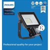 LED-es reflektor 20W 1800lm 3000K IP65 fekete mozgás- és szürkületérzékelővel ProjectLine Floodlight PHILIPS