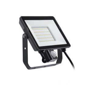   LED-es reflektor 50W 4500lm 3000K IP65 fekete mozgás- és szürkületérzékelővel ProjectLine Floodlight PHILIPS