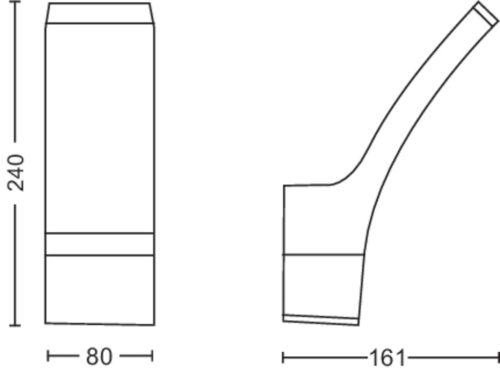Kerti LED lámpa homlokzati fali lámpa SPLAY myGarden 12W 2700K IP44 antracit PHILIPS