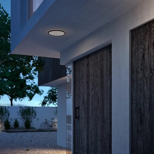 LED kerti mennyezeti lámpa kültéri SUPERSLIM CL550 15W 4000K IP44 kerek mennyezeti lámpa fekete-fehér PHILIPS