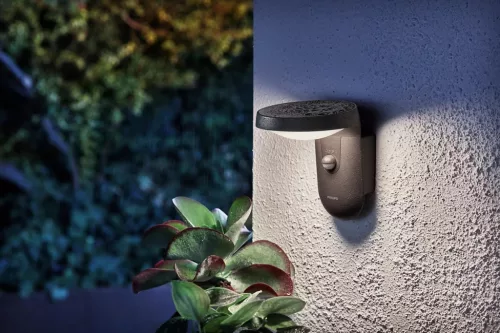 LED kerti lámpa homlokzati fali lámpa TYLA IR myGarden 9W 4000K IP44 mozgás- és alkonyérzékelővel, antracit PHILIPS