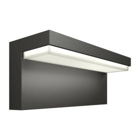   Kerti LED lámpa fali lámpa BUSTAN 3.8W 2700K meleg IP44 antracit PHILIPS