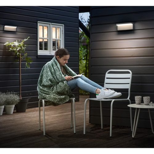 LED kerti lámpa homlokzati fali lámpa BUSTAN 3.8W 4000K semleges IP44 antracit PHILIPS