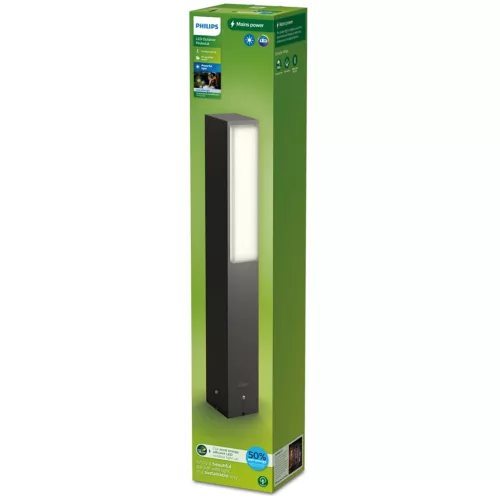 LED kerti lámpaoszlop út STRATOSPHERE 3.8W 4000K semleges antracit IP44 PHILIPS