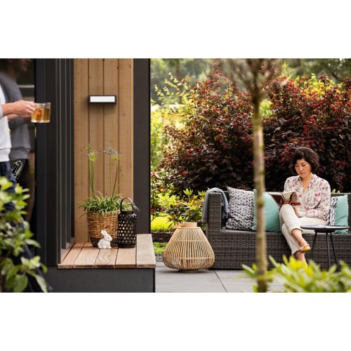 Kerti LED lámpa STRATOSPHERE 3.8W 2700K homlokzati fali lámpa Meleg IP44 Antracit PHILIPS