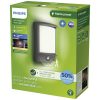 Kerti LED lámpa homlokzati fali lámpa SAMONDRA 3,8W mozgásérzékelő 2700K meleg IP44 antracit PHILIPS