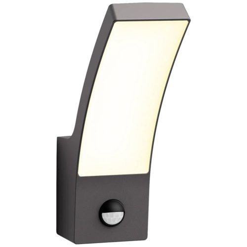 Kerti LED lámpa homlokzati fali lámpa SPLAY 3,8W mozgásérzékelő 2700K meleg IP44 antracit PHILIPS