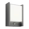 Kerti LED lámpa ARBOR homlokzati fali lámpa 3,8W mozgásérzékelős 2700K meleg IP44 antracit PHILIPS