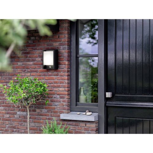 Kerti LED lámpa ARBOR homlokzati fali lámpa 3,8W mozgásérzékelős 2700K meleg IP44 antracit PHILIPS