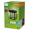 Kerti LED lámpa Napelemes homlokzati fali lámpa CAMILL 3000K 1.4W IP44 Twilight mozgásérzékelő PHILIPS