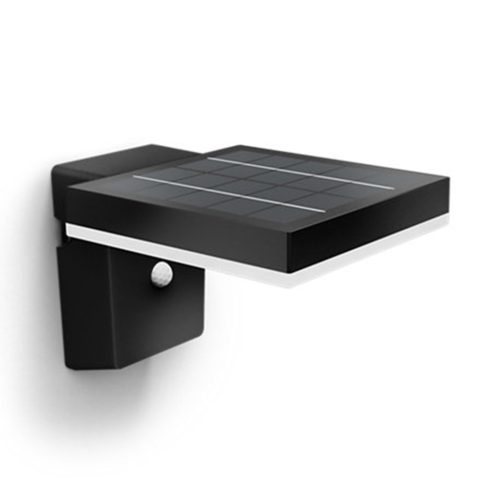 Kerti LED lámpa Napelemes homlokzati fali lámpa ZONAL 1.3W IP44 3000K Twilight mozgásérzékelő PHILIPS