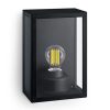 Kerti LED lámpa Fali homlokzat ALZOR E27 IP44 Lámpás Fekete PHILIPS