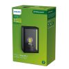 Kerti LED lámpa Fali homlokzat ALZOR E27 IP44 Lámpás Fekete PHILIPS