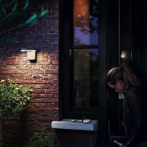 LED kerti lámpa napelemes homlokzati fali lámpa ZONAL 1.3W 3000K IP44 Twilight mozgásérzékelő PHILIPS