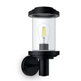   Kerti LED lámpa Fali lámpa Homlokzat LISTRA E27 IP44 Down Light Fekete PHILIPS