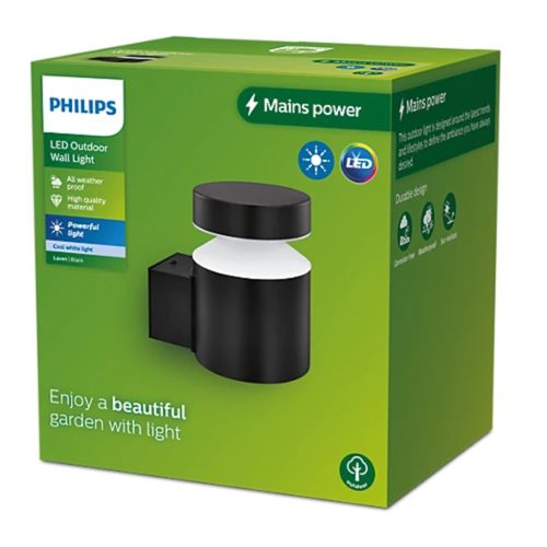 Kerti LED lámpa homlokzati fali lámpa LAVEN 6W IP44 4000K PHILIPS