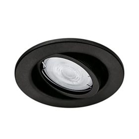   LED süllyesztett világítótest FRESCO GU10 kerek mozgatható fekete PHILIPS