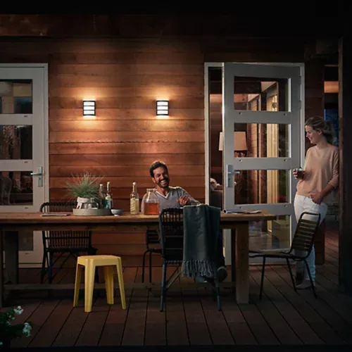 Kerti LED lámpa fali homlokzat PYTHON 3.8W 2700K meleg IP44 antracit PHILIPS