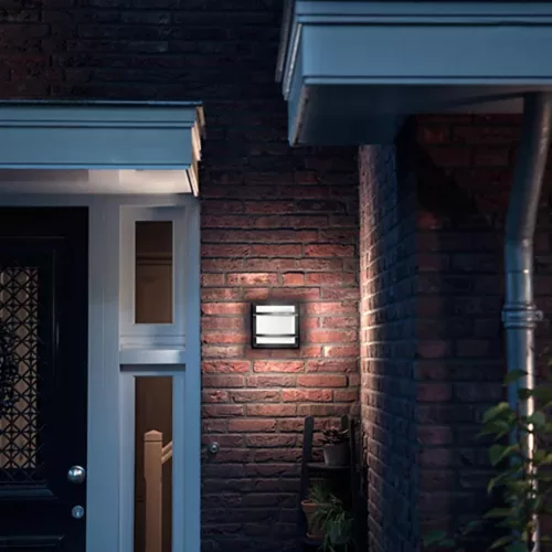 Kerti LED lámpa Fali lámpa Homlokzat PETRONIA 3.8W 2700K IP44 Antracit PHILIPS