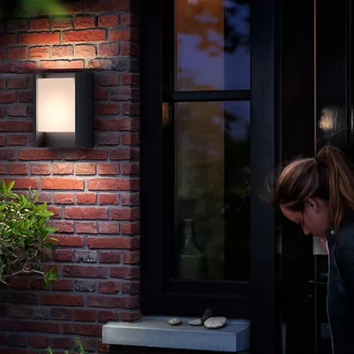 Kerti LED lámpa ARBOR homlokzati fali lámpa 3.8W 2700K Meleg IP44 Antracit PHILIPS