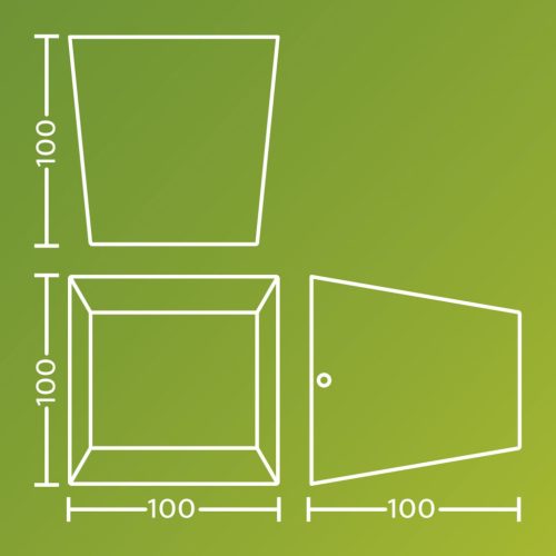 Kerti fali lámpa kültéri LED homlokzati lámpa 4.3W 800lm 2700K IP44 Antracit Alix Ultra Hatékony Philips