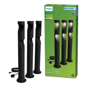   3x kültéri kerti lámpa készlet POST 70cm LED 1,5W 180lm 2700K + Desi 24V tápegység Philips